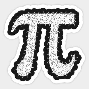 Hair Pi Math Joke T-shirt Sticker